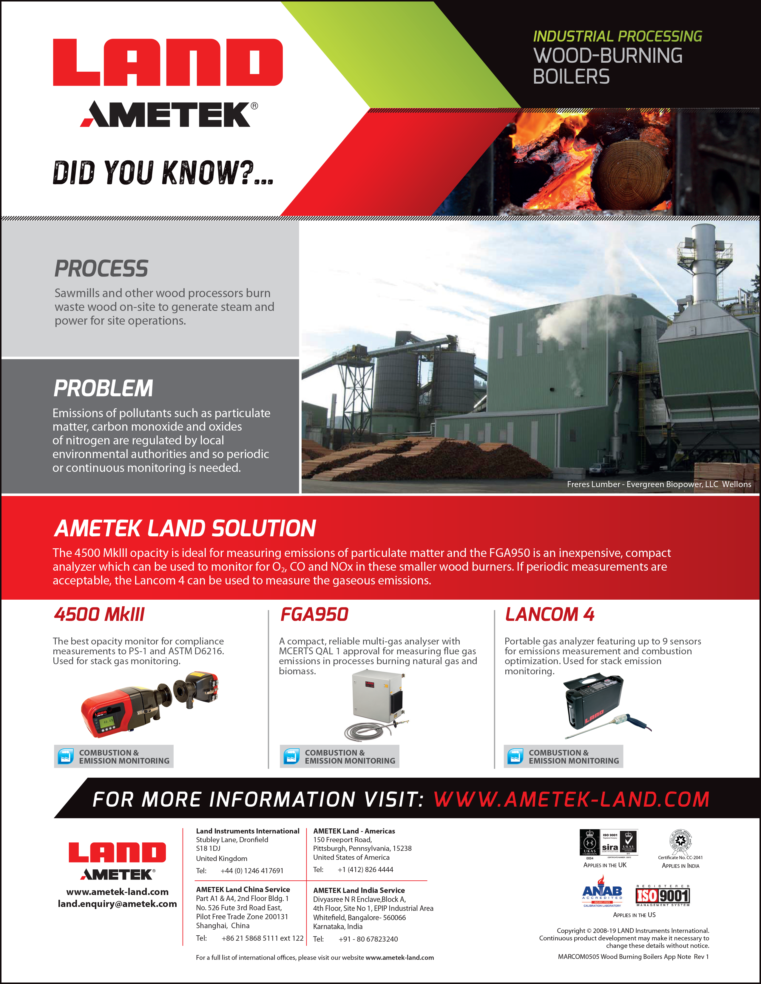 Application Note - Wood Burning Boilers